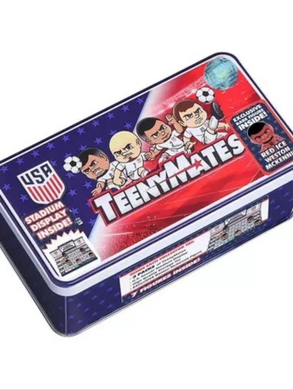Teenymates 2026 FIFA Soccer Team USA Exclusive Tin Stadium Display 3 Packs